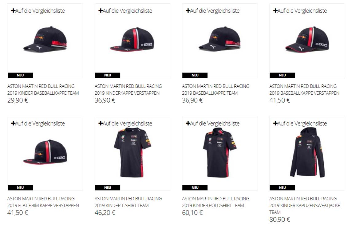 Die neue Aston Martin Red Bull Racing-Kollektion 2019