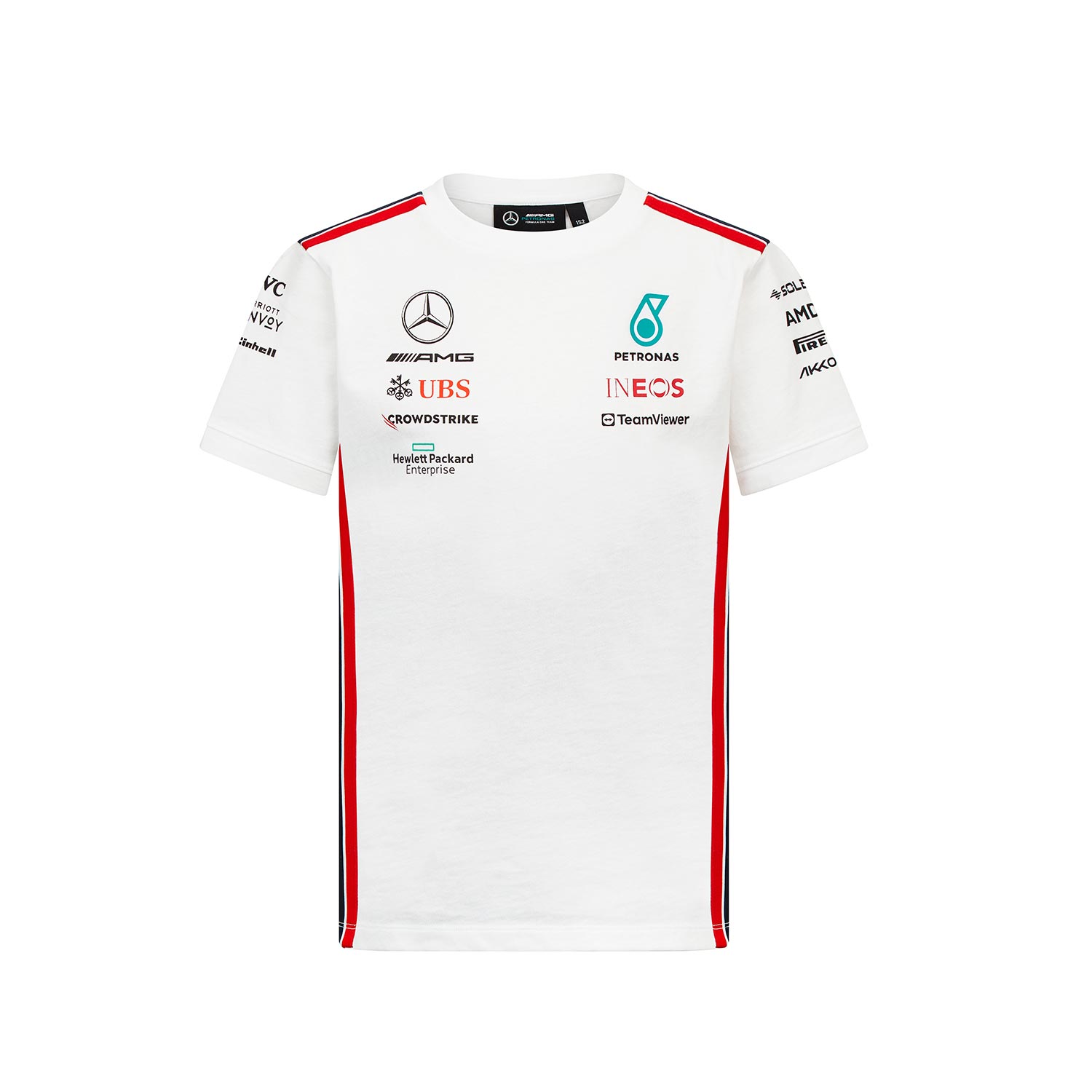 Mercedes AMG F1 2023 Kinder T-shirt Team Weiß Weiß | Bekleidungsartikel \\ T- Shirts Team \\ Formel 1 \\ Mercedes