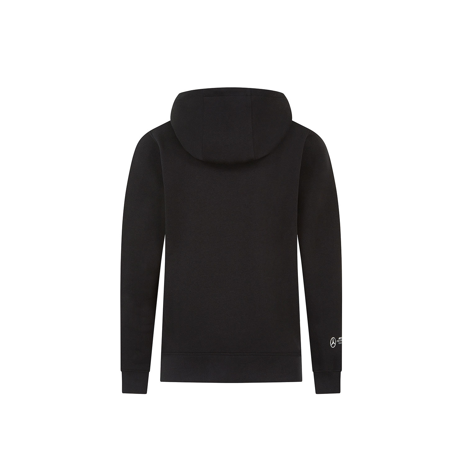 JACKETOWN Kindersweatshirt met capuchon, sherpa, gevoerd, doorlopende ritssluiting, wintersportjack met capuchon, Zwart grijs, 10-11 jaar
