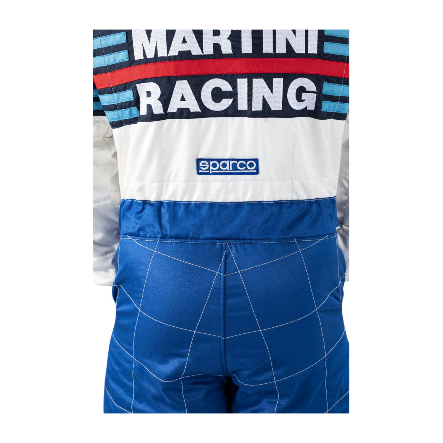 Sparco Schirmmütze Martini Racing - Blaue Flache Mütze