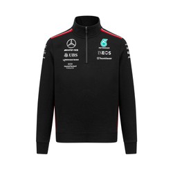 Herren 1/4 Zip Team Schwarz Mercedes AMG F1 