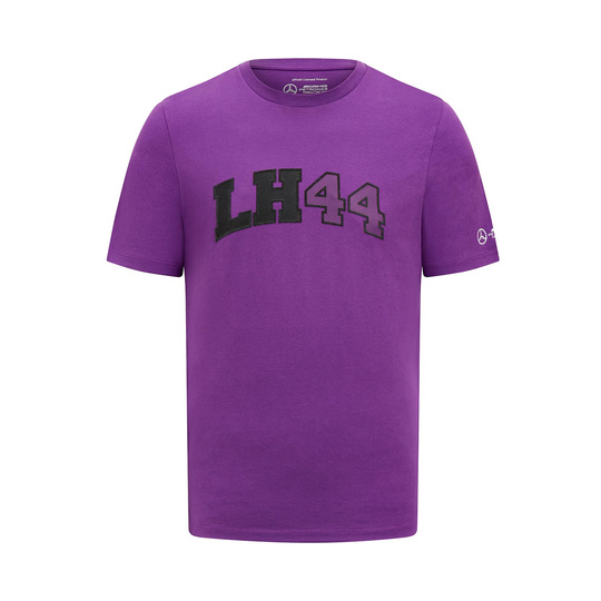 Mercedes AMG F1 2023 Herren T-shirt Lewis Hamilton Logo Purple