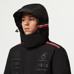 Winter Team Schwarze Mercedes AMG F1 Jacke für Herren