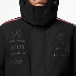 Winter Team Schwarze Mercedes AMG F1 Jacke für Herren