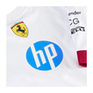 Scuderia Ferrari F1 2025 Herren Übergroßes Weiß T-Shirt Drivers Team