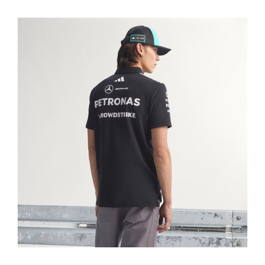 Mercedes AMG F1 2026 Team Poloshirt schwarz