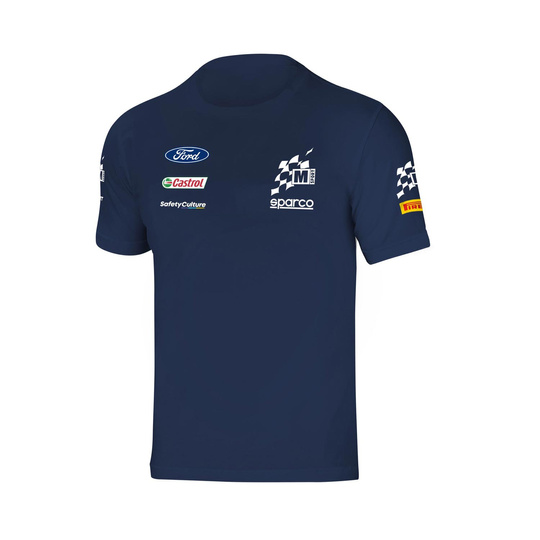 Sparco M-Sport Herren T-shirt Team Dunkelblau