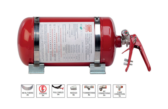 OMP Sport Mechanisches Feuerlöschsystem 4,25 L