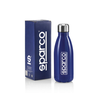 Sparco Trinkflasche Logo Blau