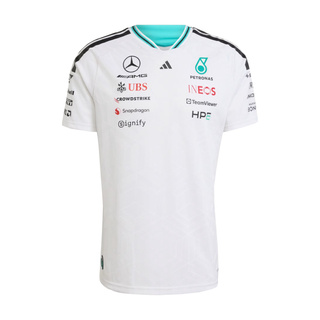 Mercedes AMG F1 2026 T-Shirt Authentic Team weiß