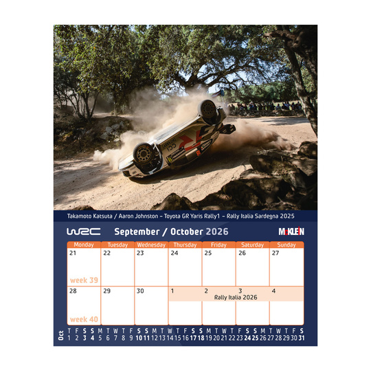 McKlein 2026 Desktop Rally Kalender - History meets the Present