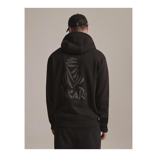 Dakar Herren Kapuzensweatjacke DKR ZIP H23 Schwarz