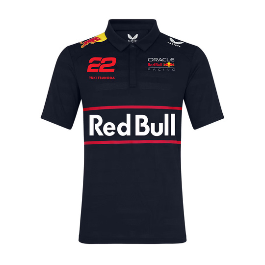 Red Bull Racing 2025 Herren Polohemd Yuki Tsunoda Team