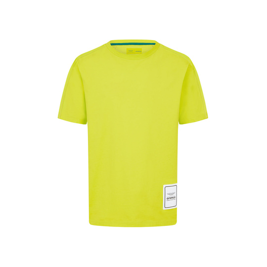 Aston Martin F1 T-Shirt Logo limettengrün