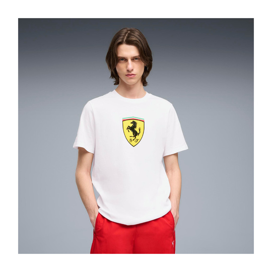 Scuderia Ferrari F1 2026 T-Shirt Large Logo weiß
