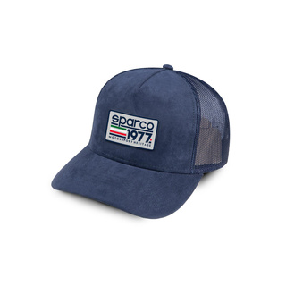 Sparco Herren Kappe TRUCKER Marineblau