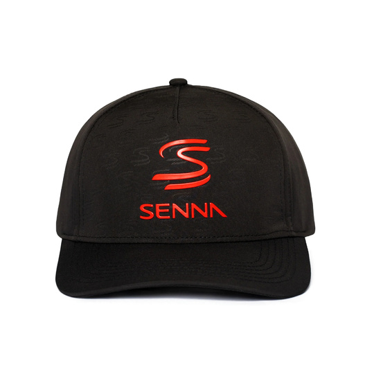 Ayrton Senna Collection 2026 Cap Debossed Logo schwarz