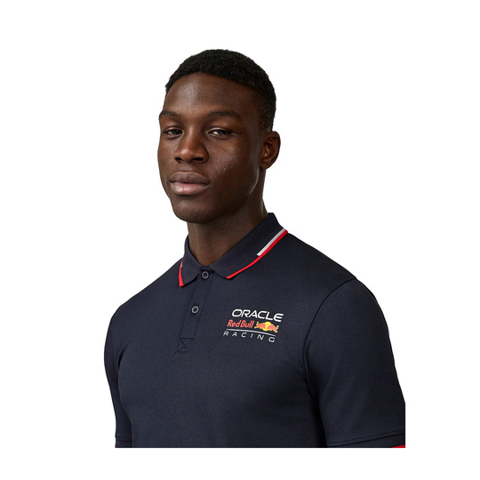 Red Bull Racing 2025 Herren Poloshirt Core Logo Marineblau