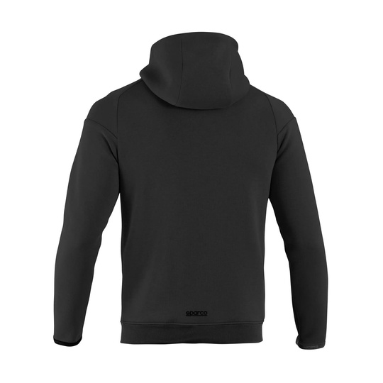 Sparco Herren Kapuzensweatjacke Full Zip MY25 Schwarz