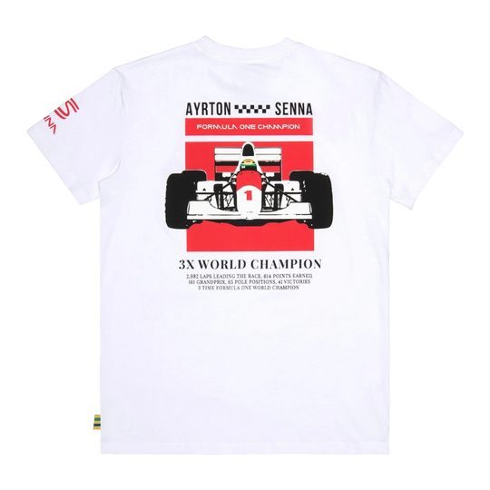 Ayrton Senna Collection 2026 Ayrton Senna T-Shirt Formula 1 weiß