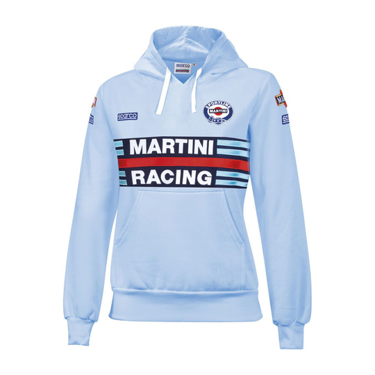 Sparco Damen Kapuzenpullover Martini hellblau