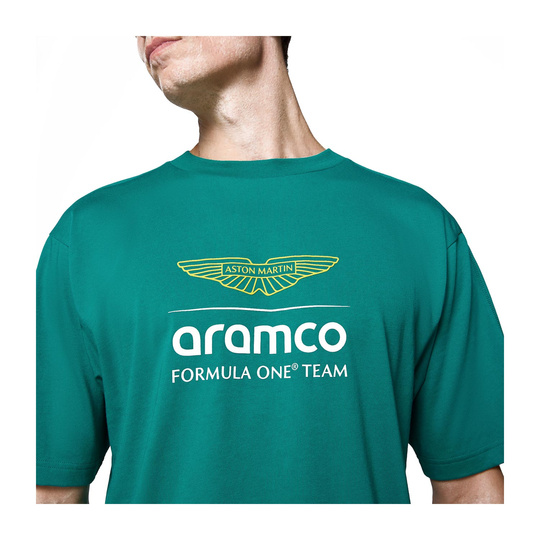 Aston Martin F1 2025 Herren T-Shirt Large Logo