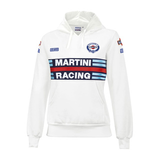 Sparco Martini Damen Kapuzenpullover Weiß