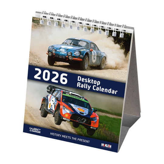 McKlein 2026 Desktop Rally Kalender - History meets the Present