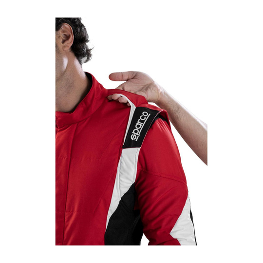 Sparco Rennanzug Superleggera rot/schwarz (FIA)