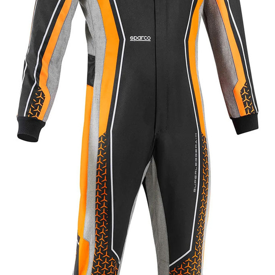 Sparco Kartanzug Superleggera-K schwarz/orange (FIA)