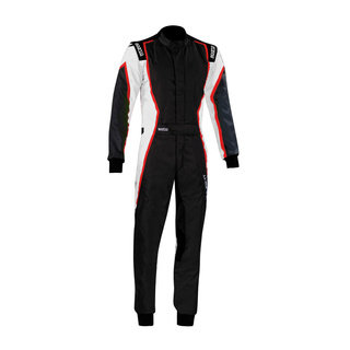 Sparco Kinder Kartoverall X-LIGHT K MY22 Schwarz-Rot (CIK FIA)