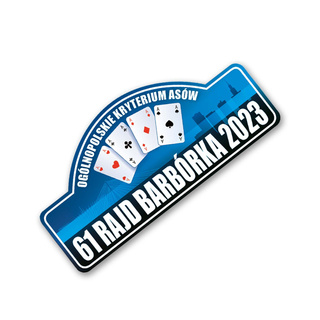 Barbórka Rally Aufkleber 2023 Groß