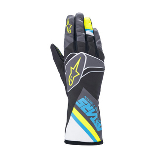 Alpinestars Karthandschuh TECH-1 K RACE V2 GRAPH Grau-Blau