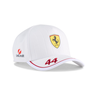 Scuderia Ferrari F1 2025 Baseballkappe Leclerc Team Weiß