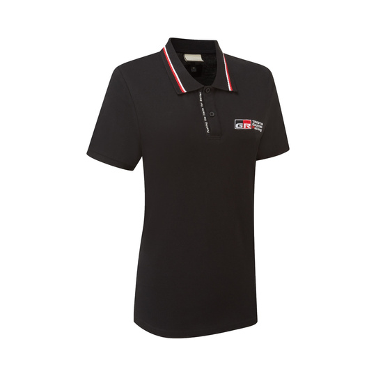 Toyota Gazoo Racing 2026 Damen Poloshirt GR Logo schwarz
