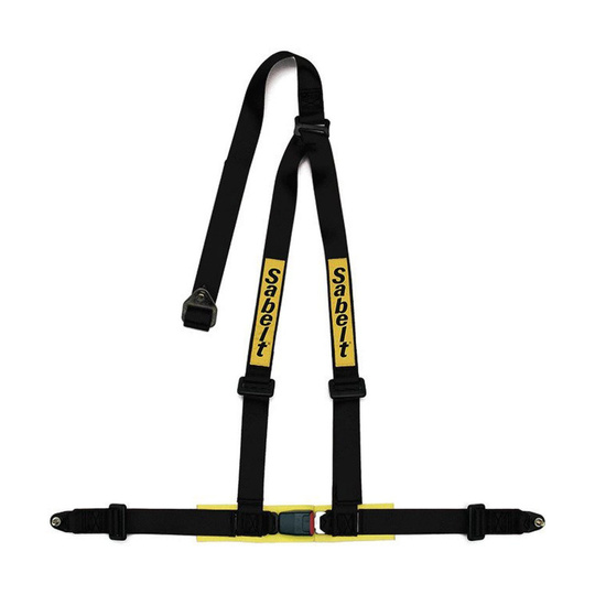 Sabelt 3-Punkt-Gurt 2" schwarz (ECE) Bolt-On