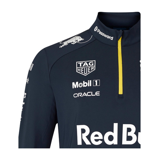 Red Bull Racing 2024 Team Sweatshirt mit 1/4-Reißverschluss für Herren