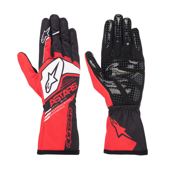 Alpinestars Karthandschuh TECH-1 K RACE V2 CORPORATE Rot-Schwarz