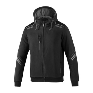 Sparco Herren Kapuzensweatjacke TECH Schwarz