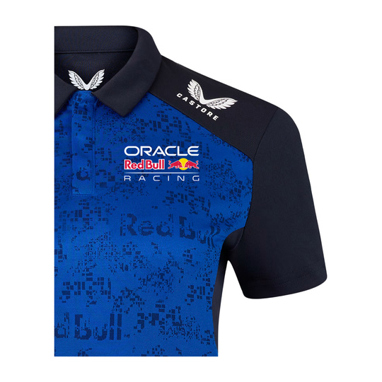Red Bull Racing F1 2026 Damen Poloshirt Marineblau-Blau Max Verstappen
