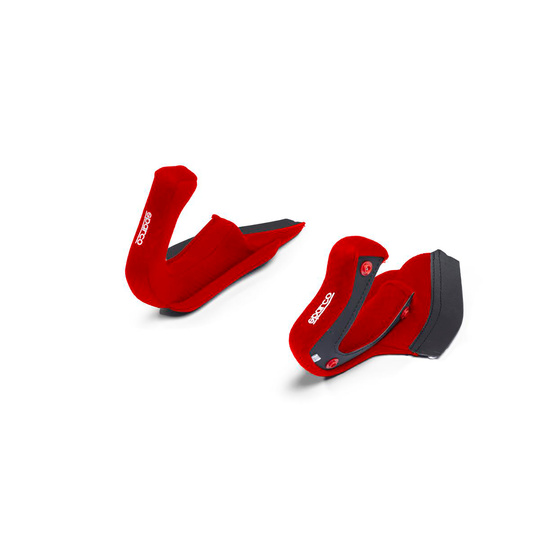 Sparco Wangenpolster für FLUX RJ/RJ-i Helme Rot