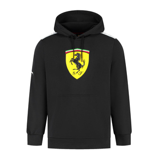 Ferrari F1 2025 Herren Shield Hoodie Schwarz