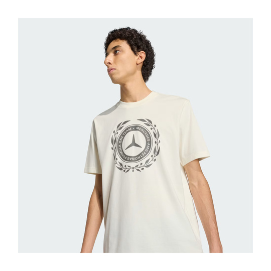 Mercedes AMG F1 2026 Herren T-Shirt Cremeweiß Silver Arrows Star
