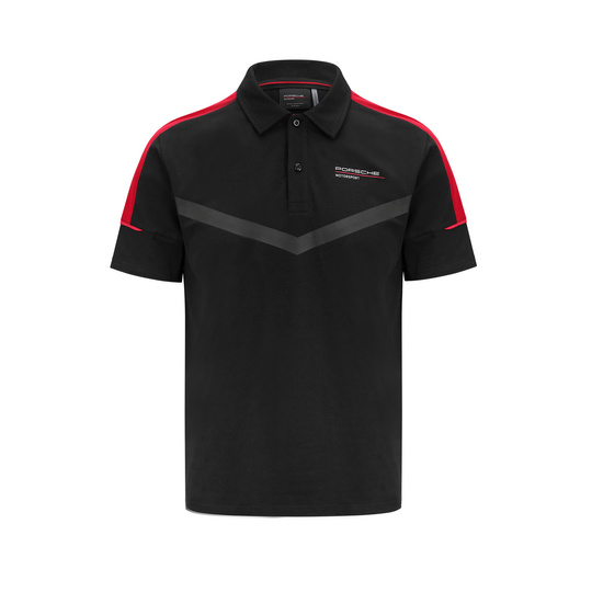 Porsche Motorsport Poloshirt Logo schwarz