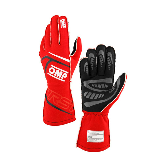 OMP Handschuhe First MY24 rot (FIA)