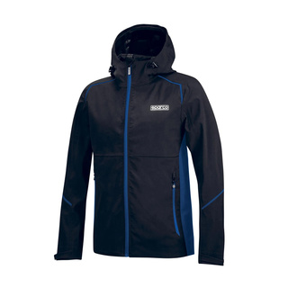 Sparco Herren Jacke SHELL Schwarz-Blau