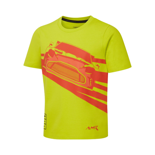 Aston Martin Racing 2026 Kinder-T-Shirt AMR Graphic limettengrün