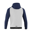 Sparco Herren Kapuzensweatjacke Full Zip MY25 Weiß-Marineblau