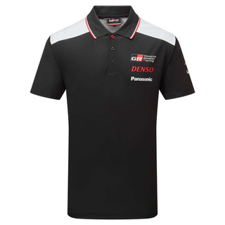  Toyota Gazoo Racing Herren Poloshirt Team Schwarz