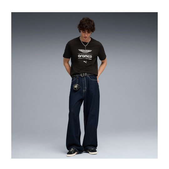 Aston Martin F1 2026 Herren T-Shirt Large Logo Schwarz